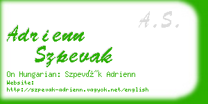 adrienn szpevak business card